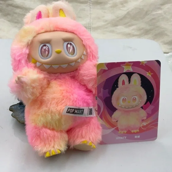Verified Authentic POP MART The Monsters “LOYALTY” Pink and Yellow Labubu - Picture 3 of 11